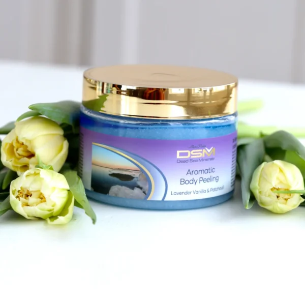 Aromatisk peeling med salt og lavendel